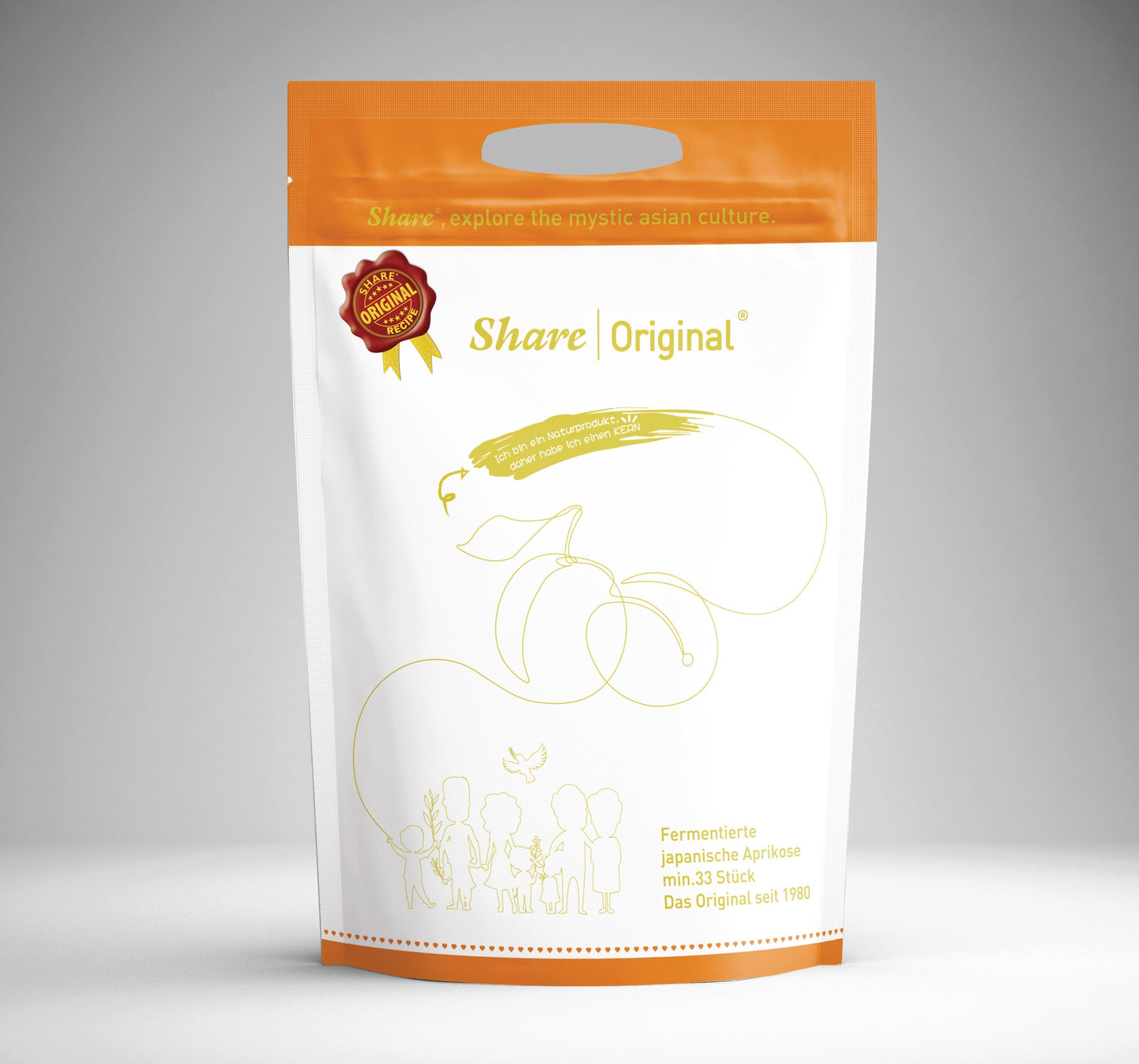 (30-Day Plan) Share Original Fermented Japanese Apricot/Plum 30-piece in Organza Bag: 30+month Naturally Fermented w. Living Ingredients (not lab-made); Vegan/Plant-Based; Lactose-Free; Individual Packs for Tavel (Made in Switzerland, Free Shipping)