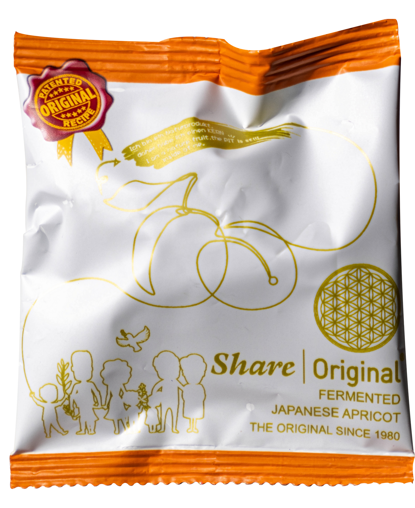 Share Original® (7-pc Organza BAG): 30+month naturally fermented Japanese apricot/plum, effective natural alternative to lab-made laxatives & probiotics, vegan & non-GMO, individually wrapped packet easy to travel (made in Switzerland, free shipping)