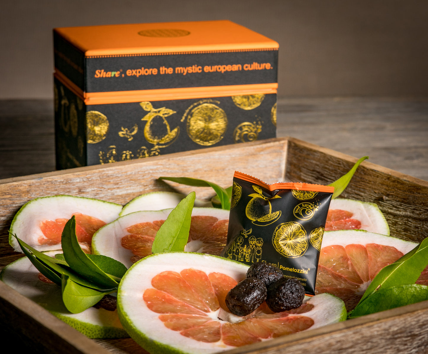 (3-Week Plan) Share Pomelozzini Fermented Pomelo 20-piece Box: 30+month Naturally Fermented w. Living Ingredients (Not Lab-Made), Vegan/Plant-Based; Lactose-Free; Individually Packaged for Travel (Made in Switzerland, Free Shipping)