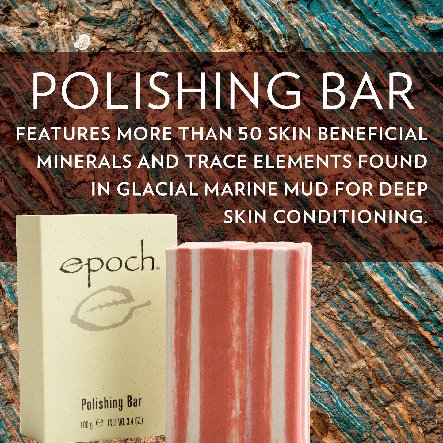 EPOCH® Polishing Bar (soap-free bar used by Native Americans to polish body skin, made in USA, free shipping)